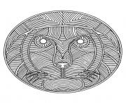 free mandala difficult adult to print lion