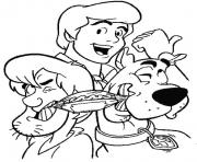 shaggy shared hotdog with scooby scooby doo a717