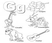 coloring pages alphabet g3a6b