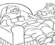 coloring pages of santa enjoying his hot chocolatebc1c