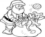 santa claus and presents printable s christmas000e