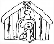 dog in christmas housie e66b