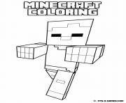 minecraft coloring kids