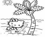 hello kitty enjoying summer4010