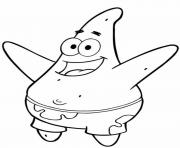 happy patrick in spongebob printable s10f7c