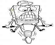 spongebob working hard coloring page05ee