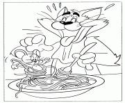 tom and jerry having pasta 4b70