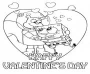 sandy and spongebob valentine cdde