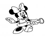 minnie holding a flashlight disney e14d