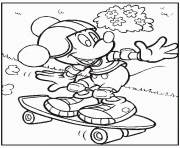 mickey on skateboard disney 9e31