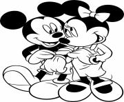 minnie and mickey together disney ba92