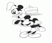 mickey got cake from minnie disney 109d