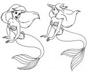 two ariels little mermaid  free1bcc