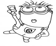 Jerry Dance The Minion Coloring Page