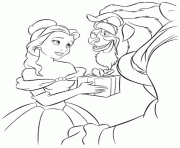 belle on dinner table disney princess 193a