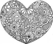 adult mandala heart love 2016