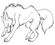 angry cartoon wolf s to print