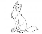 cartoon cute wolf