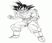 dragon ball goku coloring page