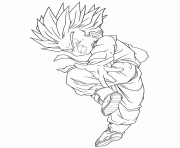 dragon ball super saiyan coloring page