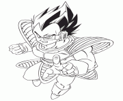 dragon ball z cool vegeta coloring page