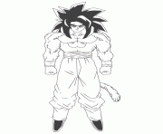 dragon ball z bardock cartoon coloring page