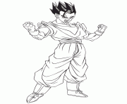 dragon ball z mystic gohan coloring page