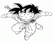 dragon ball z goten coloring page