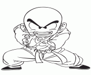 dragon ball z krillin coloring page