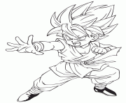 dragon ball character coloring page