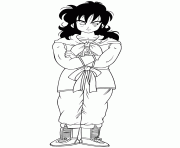 dragon ball character yamcha coloring page