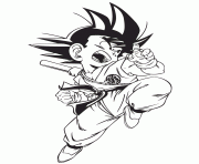 dragon ball gt kid goku coloring page