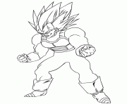 dragon ball z super vegeta coloring page