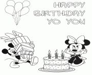 mickey with minnie birthday disney