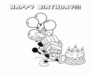 mickey mouse and birthday cake disney