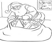 santa delivering presents s for kids printable9a2c