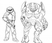 brotherhood of steel and elites from halo by zonalar