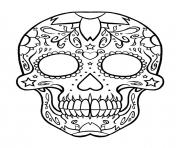 sugar skull coloring pages