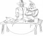 pilgrim and indian thanksgiving s children34cb