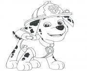 paw patrol marshall draw