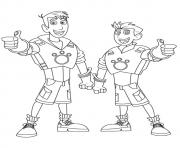 wild kratts brother coloring pages