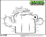 cactus coloring pages plants vs zombies