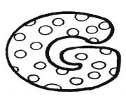 bubble letter g