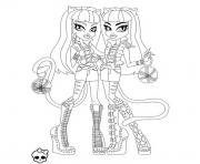 monster high meowlodie et purrsephone