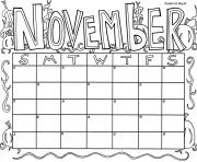 November Calendar