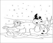 donald making snowman disney sde7e