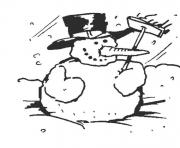 winter snowman s to print e127