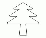 christmas pine tree stencil