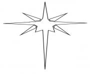 Christmas Star Outline