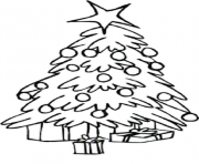 Free Coloring Christmas Tree